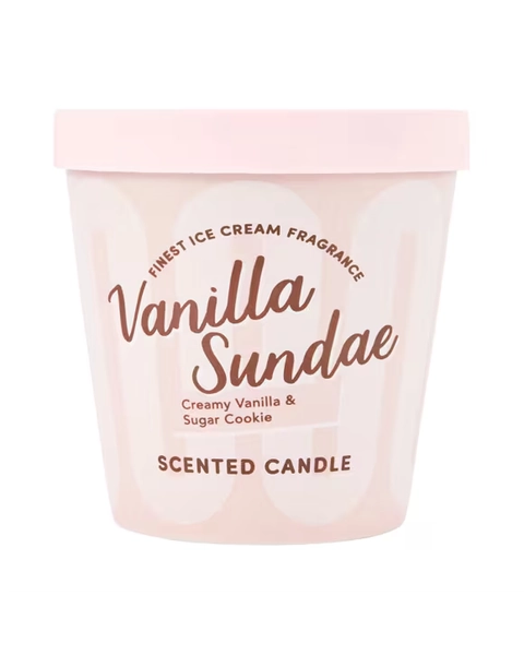 Ice Cream Vanilla Sundae Candle
