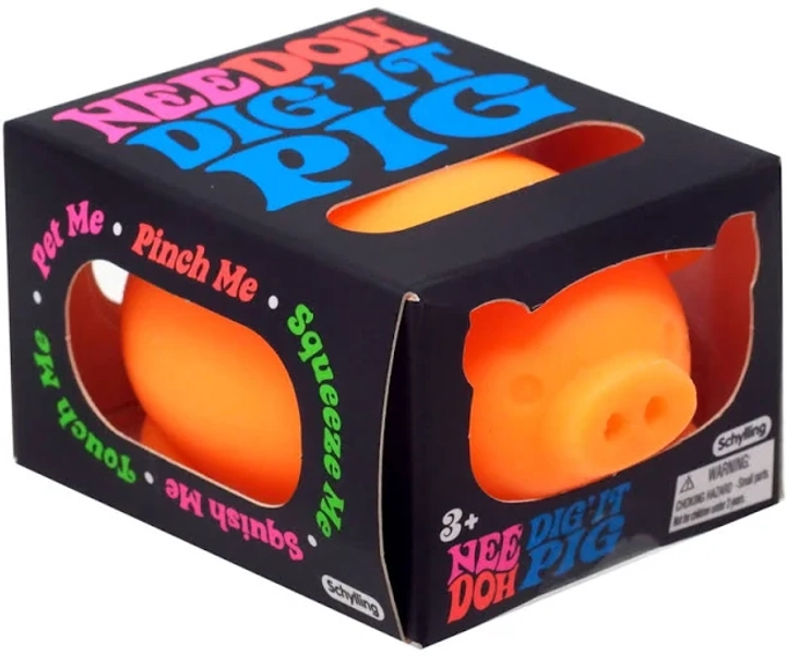 Needoh Dig' It Pig Small Stress Ball