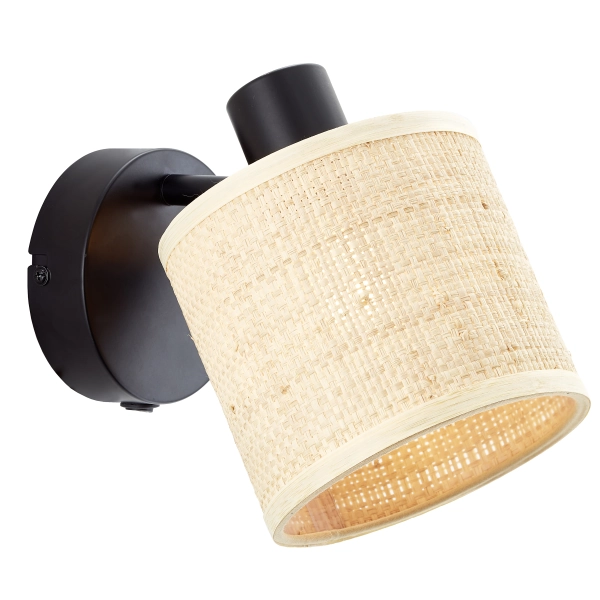 Foco decorativo INSPIRE CARVI E14 17cm 1 luz preto | Leroy Merlin