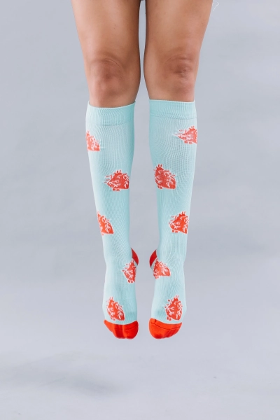 Anatomical Heart Compression Socks | Cardiac Socks | Heart Socks | Nurse Socks | Cardiac Nurse Socks | Nurse Apparel