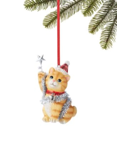 Pets Orange Cat Ornament, Exclusively at Macy's