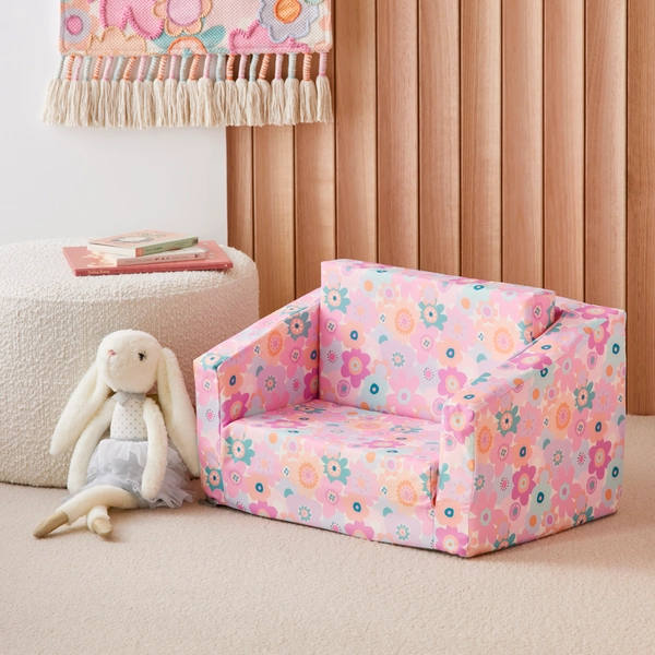 Adairs Kids - Poppy Floral Flip Out Sofa | Adairs