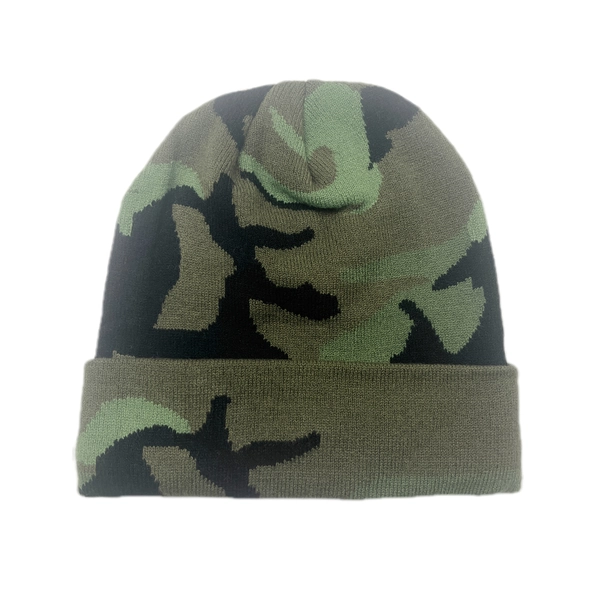 🔵camo beanie