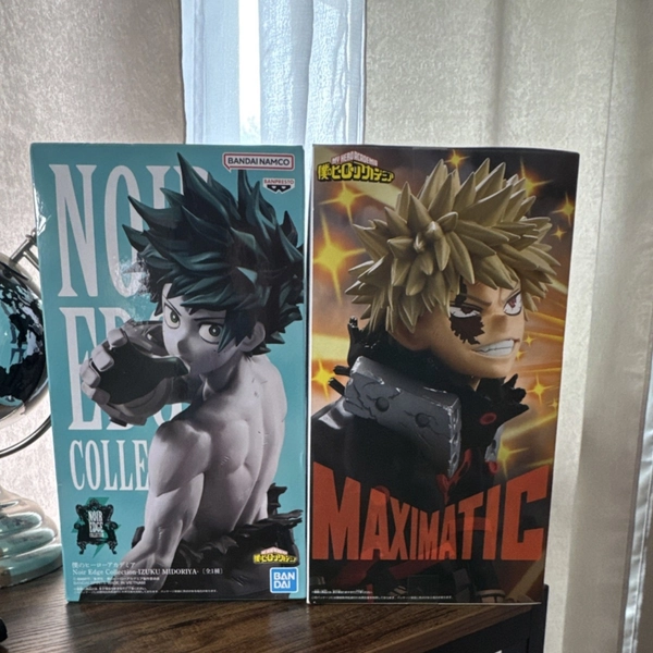 Banpresto Noir Edge Izuku Midoriya &amp; Maximatic Bakugo My Hero Academia Figures