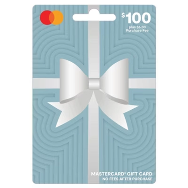 Mastercard Gift Card - $100 + $6 Fee