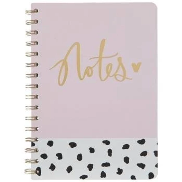 Pink Notes Spiral Notebook