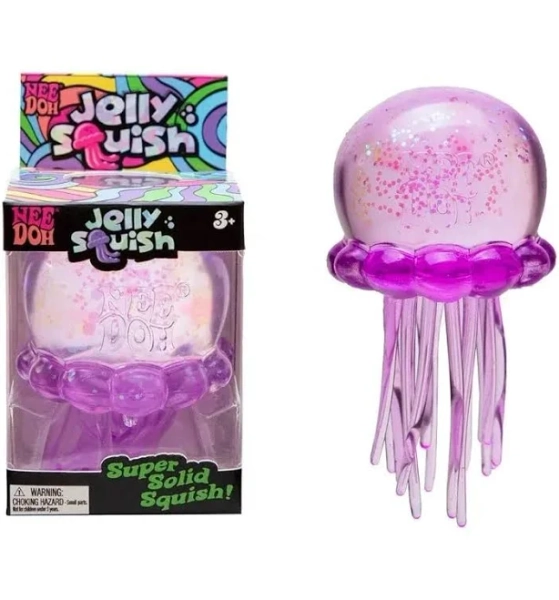 Confirmed Needoh Fuzz Ball Jellyfish Squishy Blind Box Series Various Colors Cute Jellyfish Modeling