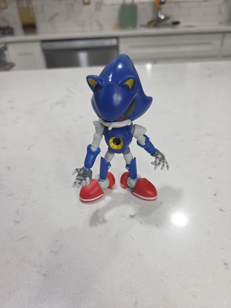 Sonic the Hedgehog - METAL SONIC 4" Bendy Action Figure Jakks Pacific 
