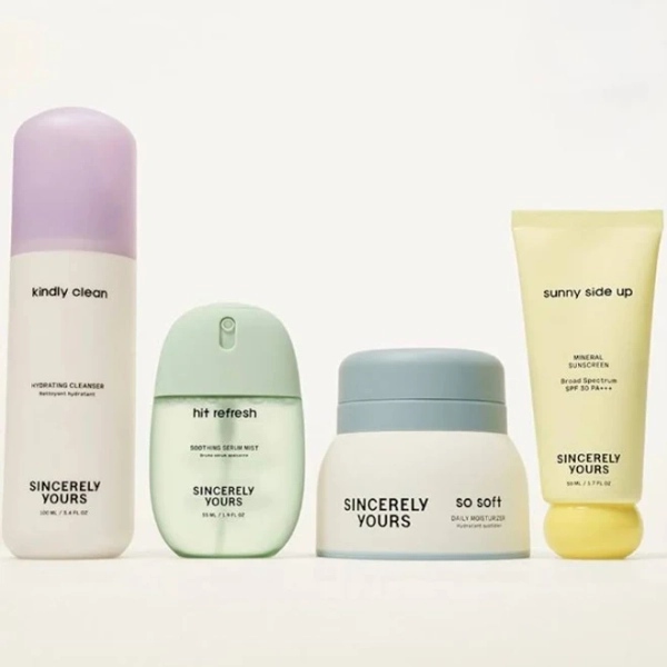 Dermovia Sincerely Yours Bundle Hydrating Cleanser Serum Mist Daily Moisturizer Sunscreen - New Beauty