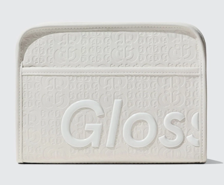 Glossier Beauty Bag Holiday White Colourway 2023 - ReallyRee