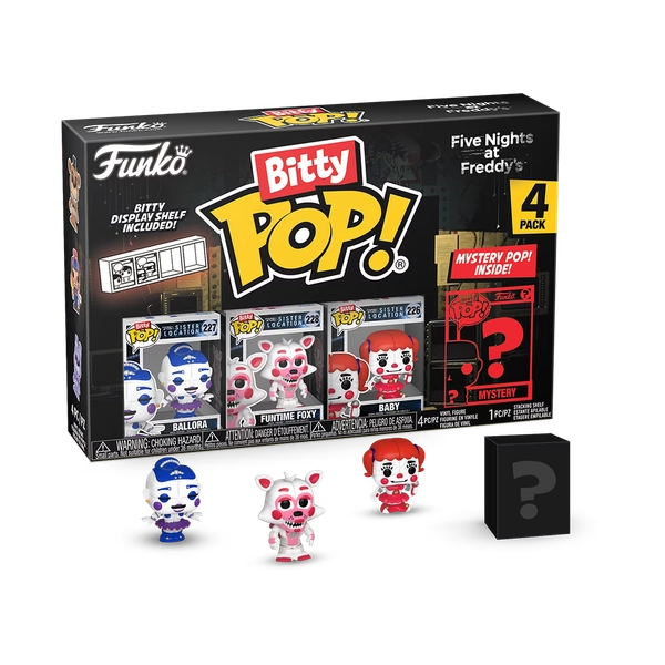 Funko Bitty POP! 4-Pack: Five Nights at Freddy's - Ballora Collectible Vinyl Mini-Figures - Walmart.com