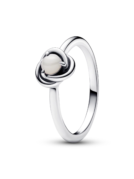 June Birthstone Eternity Circle Ring
