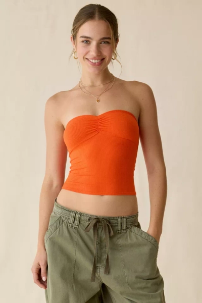 BDG Carla Sweetheart Neckline Ribbed Knit Tube Top