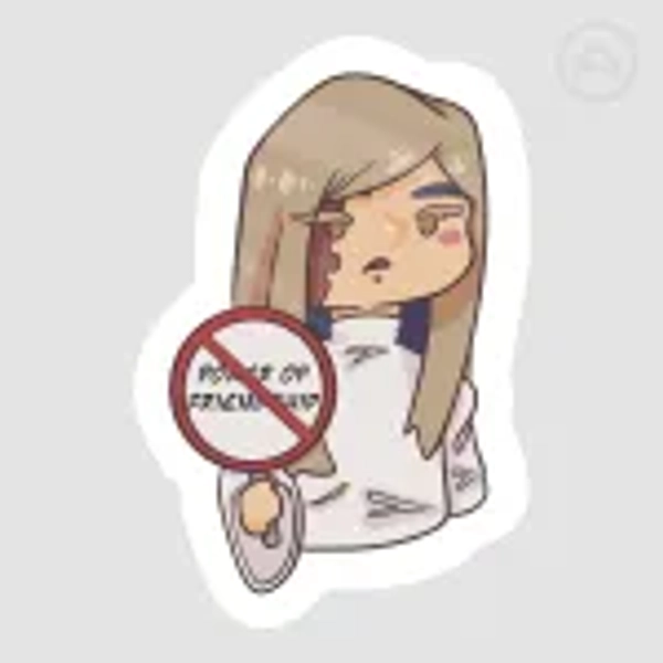Tamsy anti friendship Sticker by Crimsonmoon777shop - ACGGOODS
