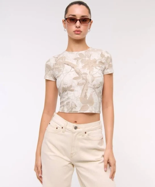 Abercrombie & Fitch Women's Essential Baby Tee