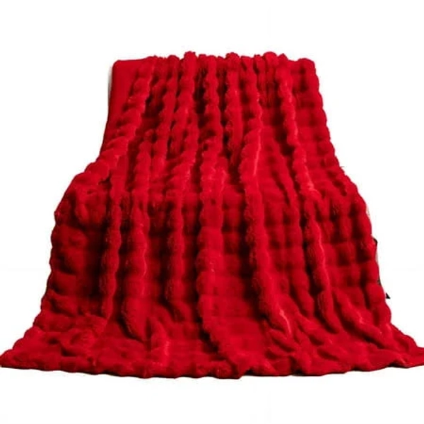 AUQ Weighted Faux Fur Throw Blanket