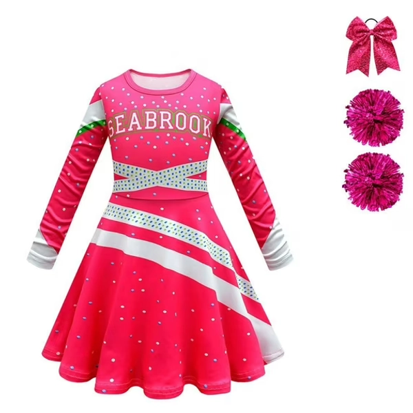 Zombies Girls Cheerleader Costumes Dress Halloween Cosplay Outfits