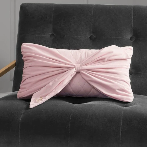 Juicy Couture Velvet Bow Decorative Pillow