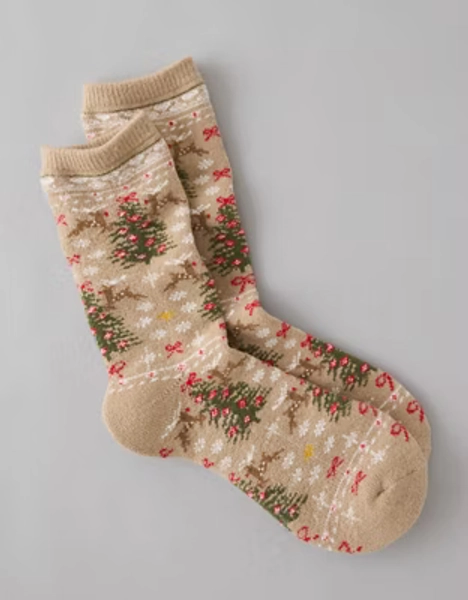 AE Deer Crew Socks