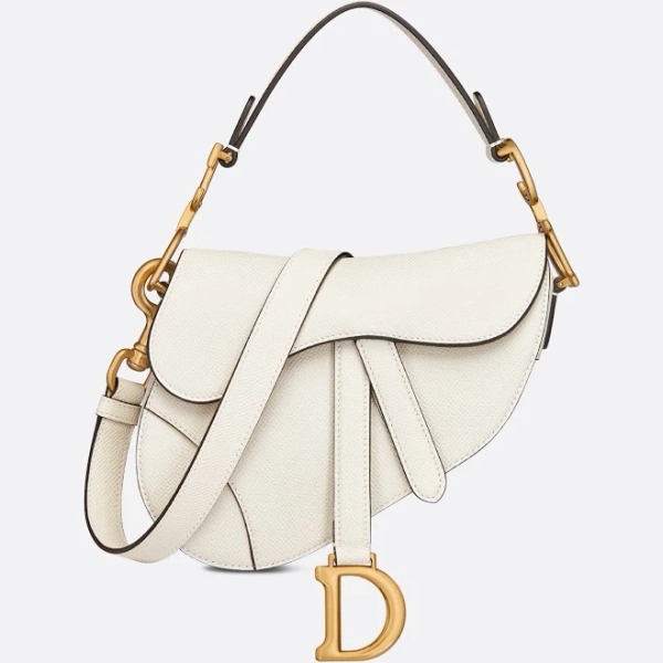 Dior Women's Mini Saddle Bag in Grained Calfskin