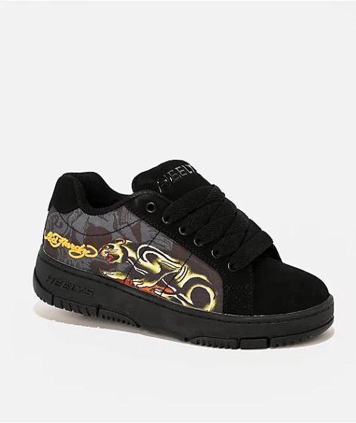 Heelys x Ed Hardy Kolect Panther Black Shoes