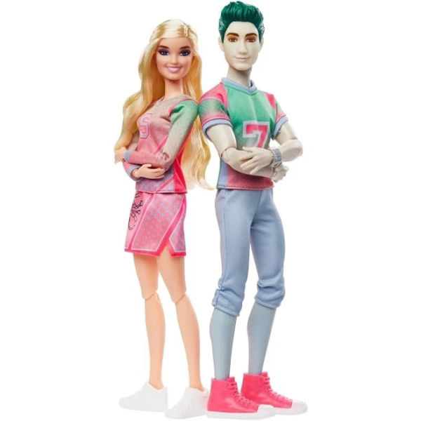 Disney Zombies Addison Cheerleader and Zed Football Player 2-Pack