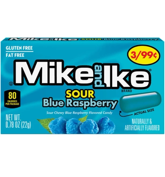 Mike and Ike Sour Blue Raspberry