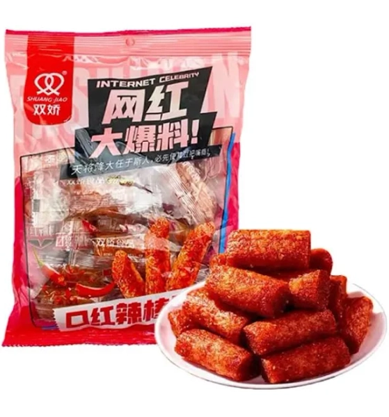 Fraunitsh Latiao Spicy Strips, Latio Latiao Gluten Chinese Casual Snacks, La Tiao Spicy Sticks, Latio , 188g/6.63oz per Pack