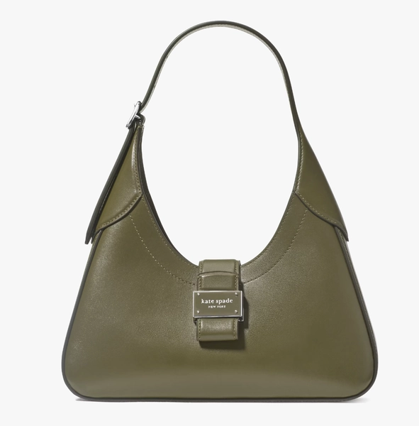 New Kate Spade Nouveau Small Shoulder Bag Smooth Leather Seaweed with Dust bag