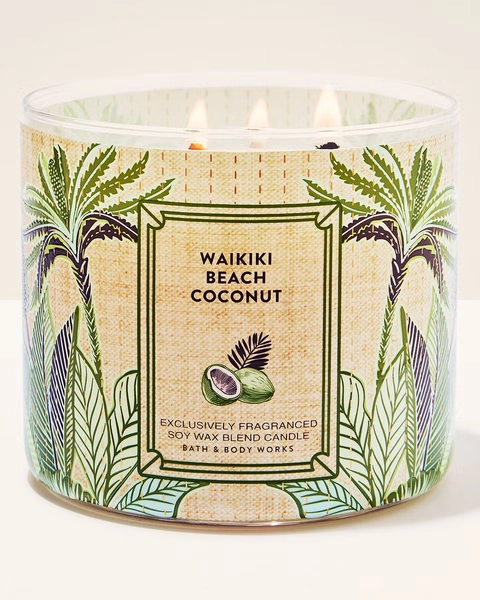 Waikiki Beach Coconut 3-Wick Candle
