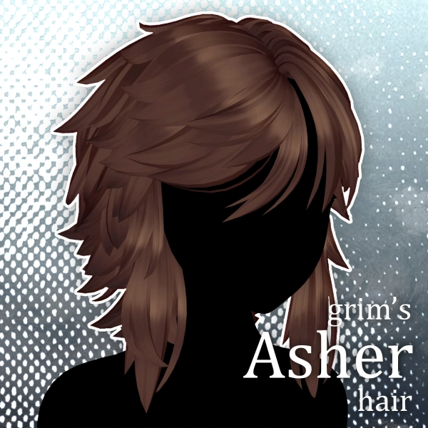 Asher Hair by GrimsThings on Jinxxy
