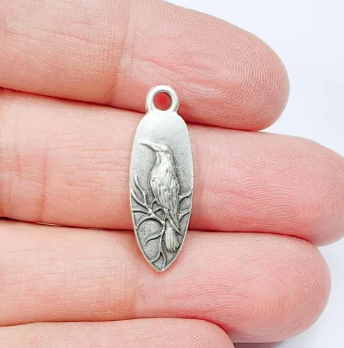 Raven Charm Pendant
