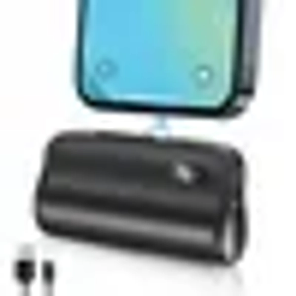 Yelomin Mini Portable Charger 6000mAh Power Bank,USB C Cell Phone Portable Power, LED Display Battery Pack Compatible With iPhone 16/15/15 plus/15 pro/15 pro Max/Android/Samsung/Moto/LG etc (Black)