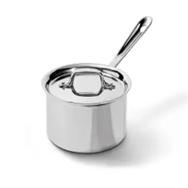 D3 Stainless 3-ply Bonded Cookware, Sauce Pan with lid, 2 quart