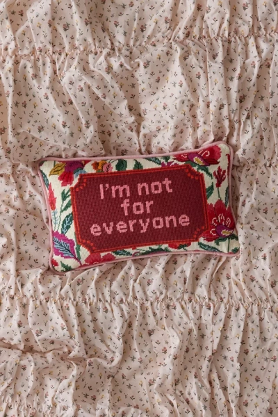 Needlepoint Throw Pillow By Furbish