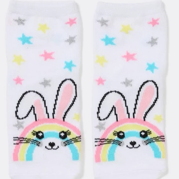 Brilliant Basics Kids Novelty Bunny Quarter Crew Socks