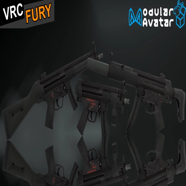 (VRChat) MP5 by Burst on Jinxxy
