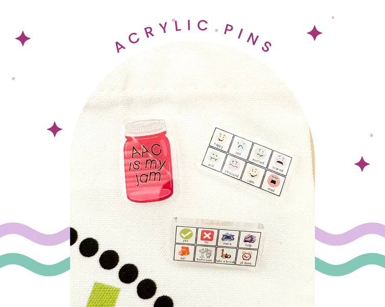 Acrylic Pins for | Teacher | Social Worker | SpEd Teacher | SLP | School Psych | Counselor | Mental Health | AAC | Speech Therapy