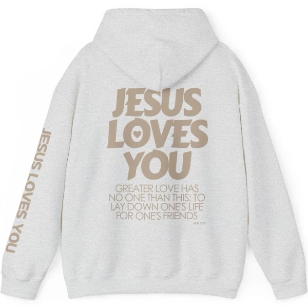 Jesus Loves You Bible Verse Hoodie
