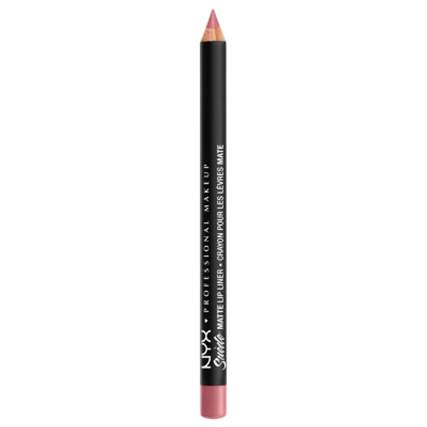 NYX Professional Makeup Suede Matte Velvet Smooth Vegan Lip Liner - Tea & Cookies - 0.035oz