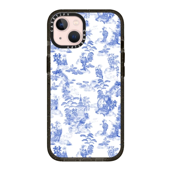 Impact iPhone 13 Case MagSafe Compatible - Moon Caravan Toile by Phannapast