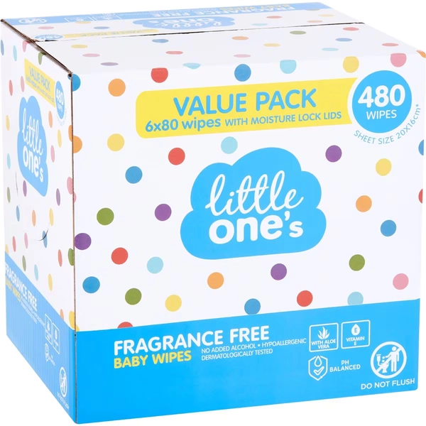 Little One's Baby Wipes  480 pack