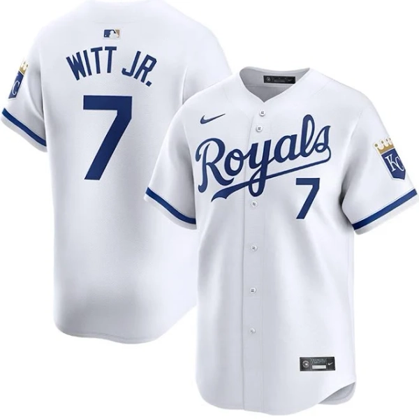 Men's Nike Bobby Witt Jr. White Kansas City Royals Home Limited Player Jersey