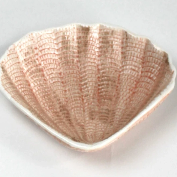 Small Ceramic Shell Bowls Pink - Ceramic - Pink - Madcap Cottage