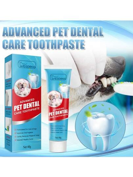 Pet Toothpaste, Fresh Breath, Tartar Removal, Oral Care Toothpaste For Dogs & Cats - Size 1-pack Pet Toothpaste