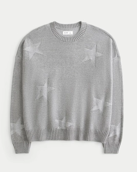 Easy Star Pattern Crew Sweater