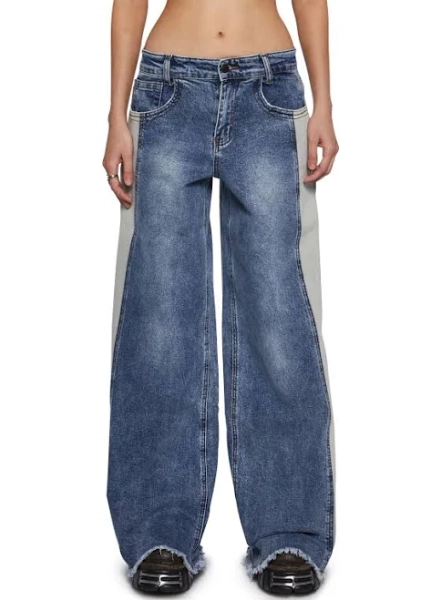 Delia*S by Dolls Kill Scenester Thoughts Wide Leg Jeans