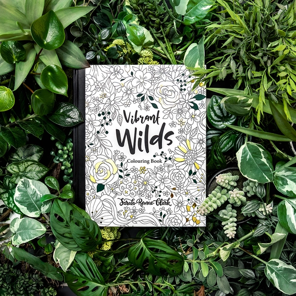 Vibrant Wilds Adult Colouring Book