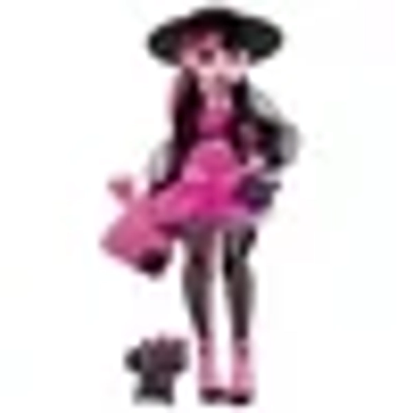 Monster High Draculaura Fashion Doll with Pet Bat-Cat Count Fabulous and Accessories