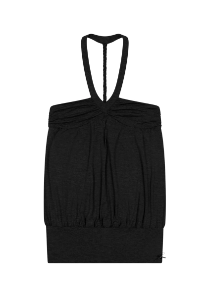 TWIST DRESS IN BLACK - Black / XS